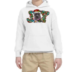 Christmas Pitbull Joy Youth Hoodie