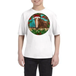 Brown Horse Christmas Youth Tee