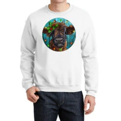 Calf Christmas Crewneck Sweatshirt