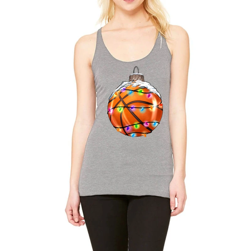 Christmas Basketball Racerback Tank 3 Christmas Basketball Racerback Tank