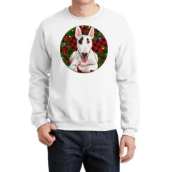 Christmas Bull Terrier Crewneck Sweatshirt