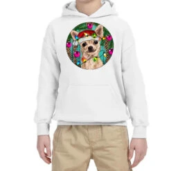 Christmas Chihuahua Youth Hoodie
