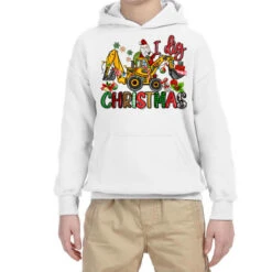 I Dig Christmas Youth Hoodie