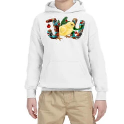 Christmas Joy With Chick Youth Hoodie
