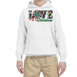 Christmas Love Windmill Youth Hoodie
