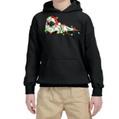 Christmas Siamese Cat Youth Hoodie
