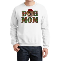 Christmas English Bulldog Mom Crewneck Sweatshirt