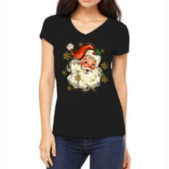 Christmas Santa Women's V-Neck T-Shirt