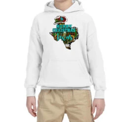 Merry Christmas Texas Map Youth Hoodie