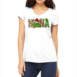Nana Grinch Christmas Women's V-Neck T-Shirt