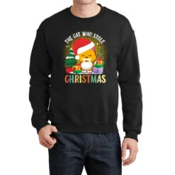 The Cat Who Stole Christmas Crewneck Sweatshirt