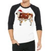 Christmas Cow 3/4 Sleeve Shirt 1 Christmas Cow 3/4 Sleeve Shirt -Deals T-Shirt Store pmd.2526984047.33.25100678.s3.1 front white and black2 ffffff none x0y0 150 800x800 1