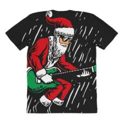 Santa Playing Guitar Christmas Pajama Musician All Over Women's T-shirt -Deals T-Shirt Store pmd.2526986756.108.25100773.s3.1 front customized1 111111 none x45ym15.5 294 800x800 1
