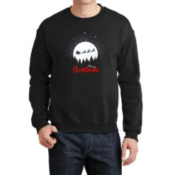 Christmas Contrast Moonlight Crewneck Sweatshirt