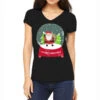 Snow Globe Santa Claus Christmas Tree Believe Xmas Women's V-Neck T-Shirt -Deals T-Shirt Store pmd.2527022304.72.25094022.s3.1 front black2 ffffff none x0y0 138 800x800 1