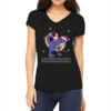 Santa Riding Dinosaur Ugly Christmas Xmas Matching Women's V-Neck T-Shirt -Deals T-Shirt Store pmd.2527027340.72.25095619.s3.1 front black2 ffffff none x0y0 138 800x800 1