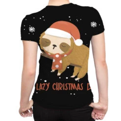 Santa Sloth Christmas Merry Slothmas Snowflake All Over Women's T-shirt -Deals T-Shirt Store pmd.2527027471.108.25097642.s3.1 front customized3 111111 none x45y41.5 294 800x800 1