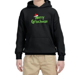 Merry Christmas Cartoon Youth Hoodie