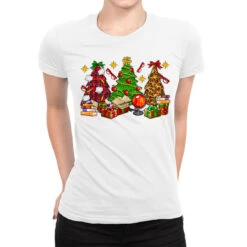 Teacher Christmas Trees Ladies Fitted T-Shirt
