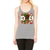 Afro Messy Bun Christmas Racerback Tank -Deals T-Shirt Store pmd.2527105322.45.25097366.s3.1 front grey2 ffffff none x0y0 144 800x800 1
