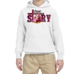 Pink Christmas True Story Holy Family Youth Hoodie